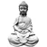 lightweight sitting meditating Buddha Zen statue